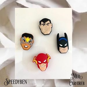 3/$20 DC Comics Superhero Shoe charms for Crocs NWOT
